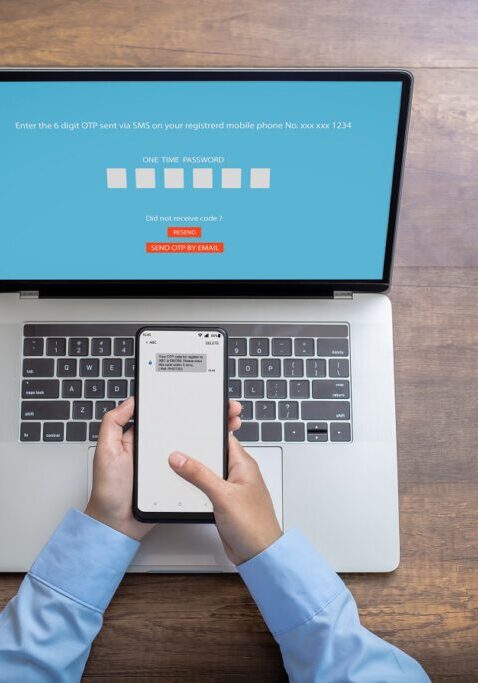 Woman,Hand,Enter,A,One,Time,Password,For,The,Validation